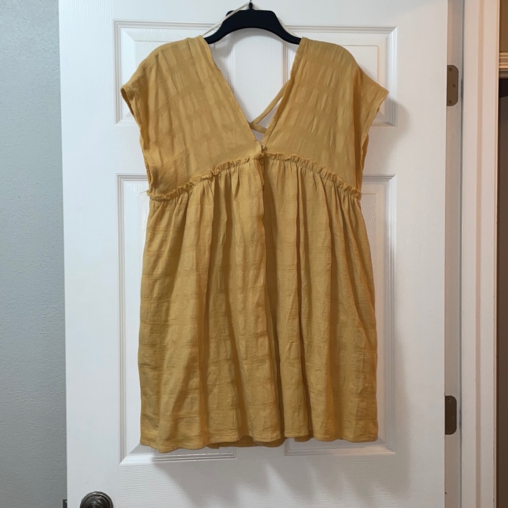 Mustard Romper Dress